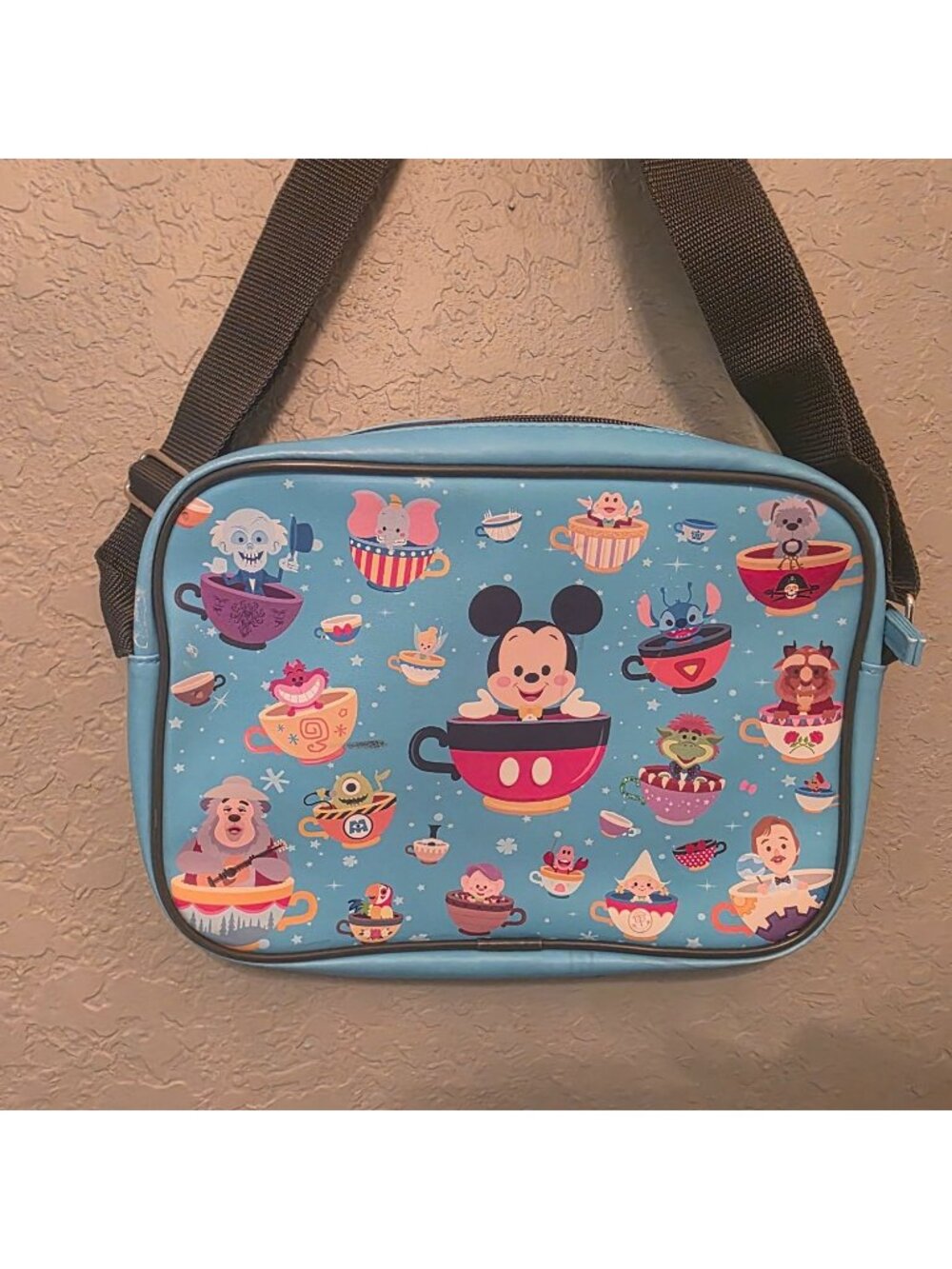 Disney Parks Mickey Mouse Kids Blue Crossbody Travel Bag Purse GUC - Picture 2 of 10